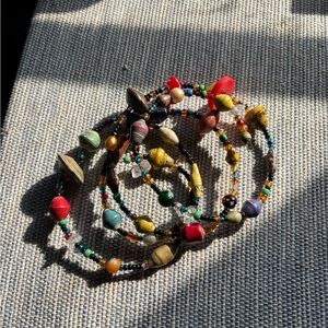 Paper and glass bracelet